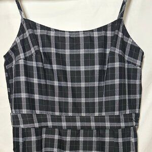 NEW Small Plaid Black and White Dress